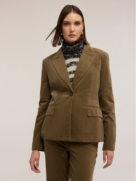 Motivi Motivi Giacca di transizione Q009Q001023N035 Verde Regular Fit