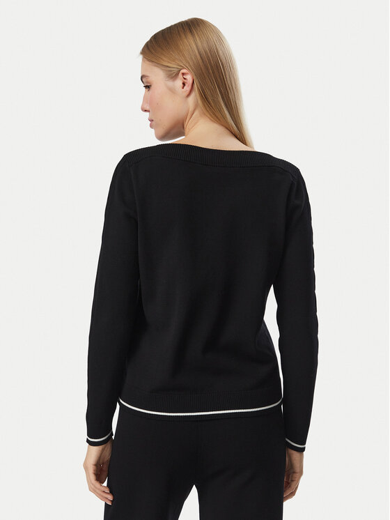 Liu Jo Sport Liu Jo Sport Pulover TF6189 MS63L Črna Regular Fit