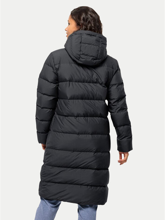 Jack Wolfskin Jack Wolfskin Vatovaná bunda Frozen Palace Coat 1204133 Čierna Regular Fit