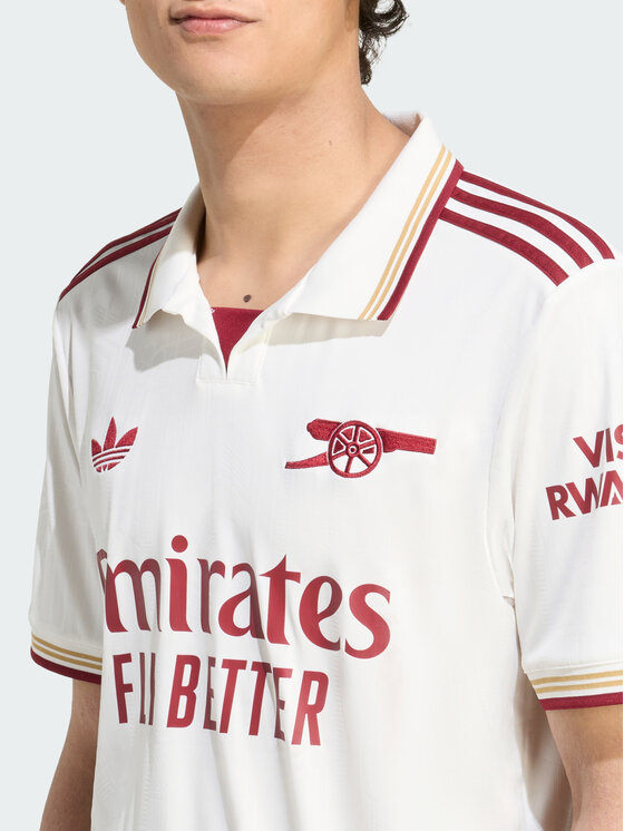 adidas adidas Koszulka techniczna Arsenal 25/26 Third Jersey Biały Slim Fit