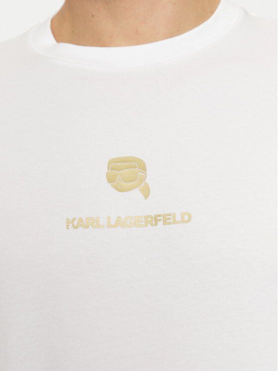 KARL LAGERFELD KARL LAGERFELD Póló 755461 551235 Fehér Regular Fit