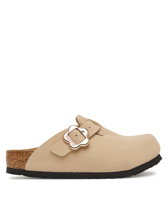 Birkenstock Birkenstock Nazouváky Boston Flower Buckle 1030630 S Béžová
