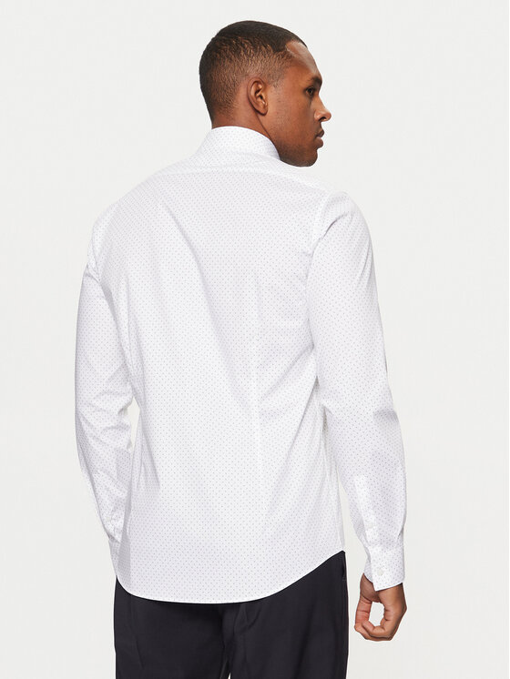 Calvin Klein Calvin Klein Cămașă K10K113846 Alb Slim Fit