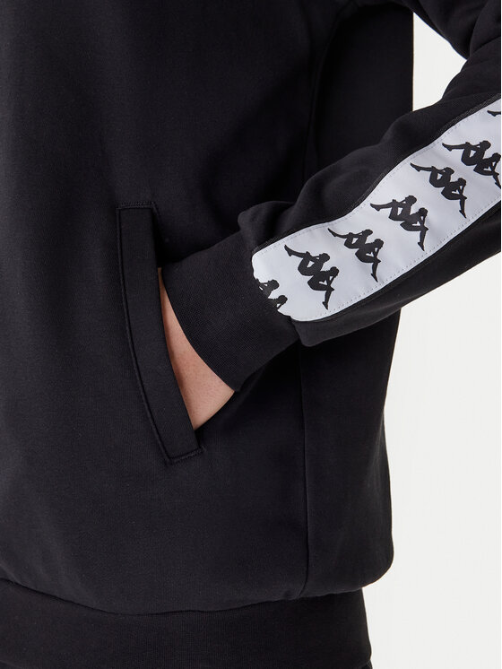 Kappa Kappa Majica dugih rukava Banda Zamin 3 331U3ZW Crna Regular Fit