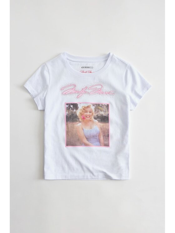 Guess Guess T-Shirt W6BI51 K6658 Weiß Regular Fit