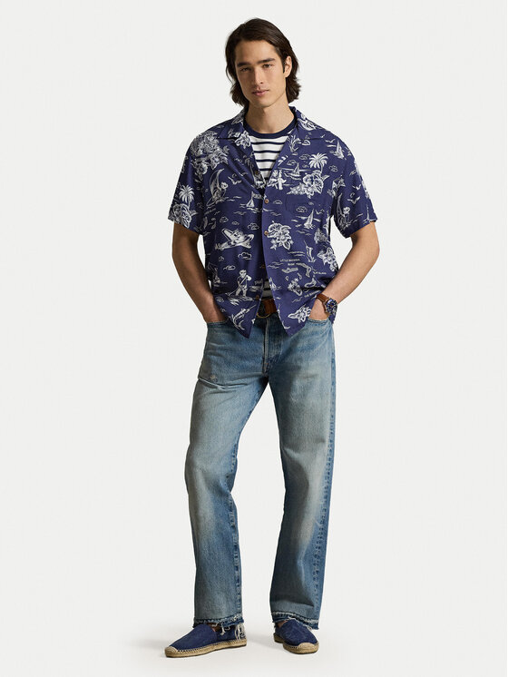 Polo Ralph Lauren Polo Ralph Lauren Cămașă 710B14282001 Bleumarin Classic Fit