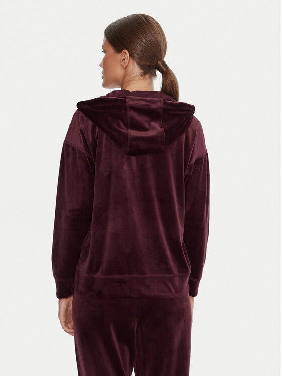 DKNY Sport DKNY Sport Džemperis ar kapuci DP5J9634 Bordo Regular Fit