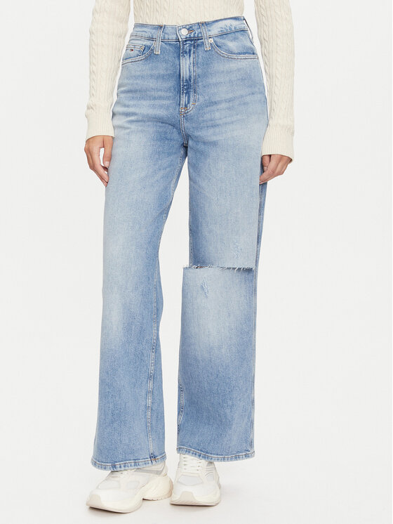 Tommy Jeans Tommy Jeans Blugi Claire DW0DW19608 Albastru Wide Leg