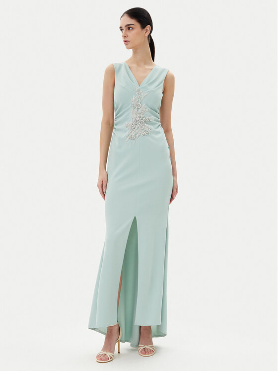 Rinascimento Rinascimento Večernja haljina CFC0123081003 Zelena Regular Fit