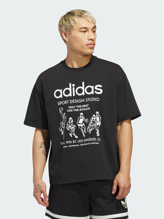 adidas adidas T-Shirt 158685 Czarny Oversize