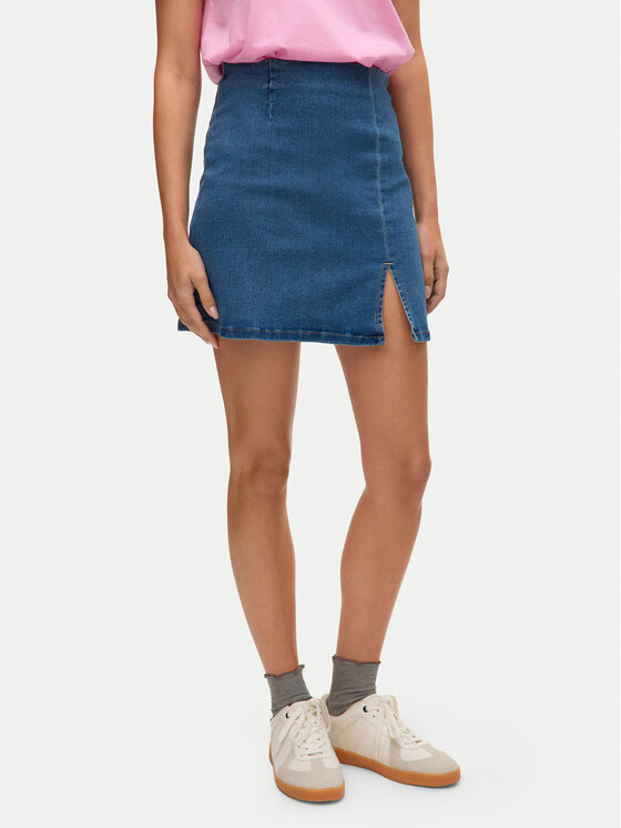 Vero Moda Vero Moda Džínová sukně Nelly 10311322 Modrá Regular Fit