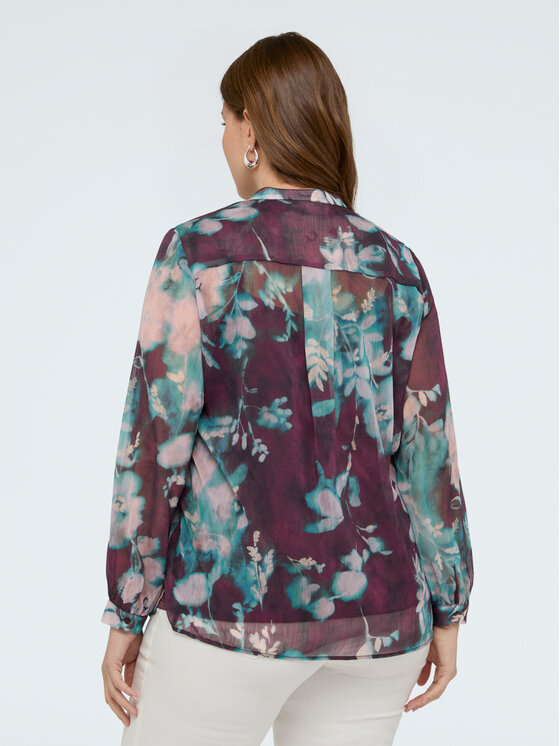 Fiorella Rubino Fiorella Rubino Bluzka 2062T002447N0Z6 Bordowy Regular Fit