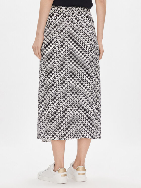 Tommy Hilfiger Trapezförmiger Rock Seal Aop Wrap Midi Skirt  