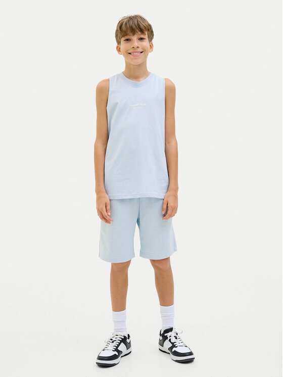 Jack&Jones Junior Jack&Jones Junior Majica brez rokavov Vesterbro 12253957 Svetlo modra Loose Fit