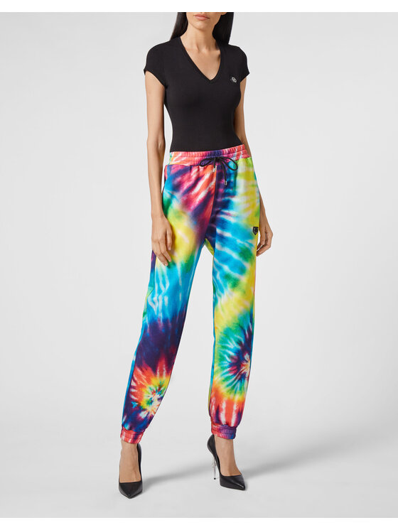 PHILIPP PLEIN PHILIPP PLEIN Joggers kalhoty 5715 Barevná Regular Fit