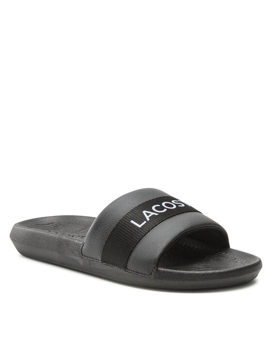 Lacoste Lacoste Natikači Croco Slide 0721 1 Cma 7-41CMA000702H Črna