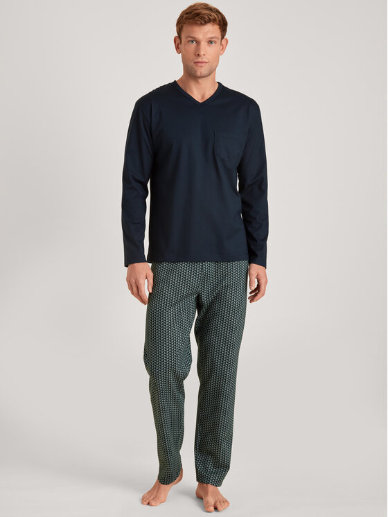 Calida Calida Pyžamo 43388 Tmavomodrá Comfortable Fit