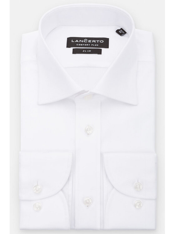 Lancerto Lancerto Koszula Giorgio KO073122000008 Biały Slim Fit