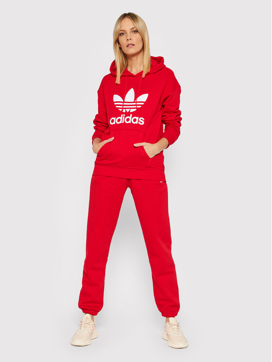 adidas Sweatshirt adicolor Trefoil HE6953 Rot Regular Fit | Modivo.at