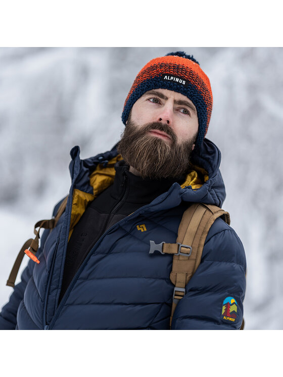 Alpinus Alpinus Kurtka puchowa Monviso Granatowy Regular Fit