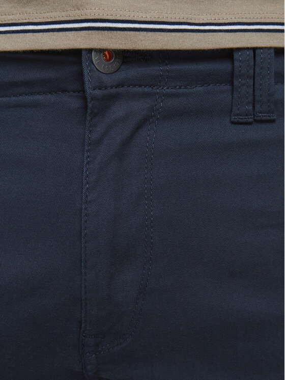 Jack & Jones Jack & Jones Pantaloni din material Paul 12169582 Bleumarin Tapered Fit