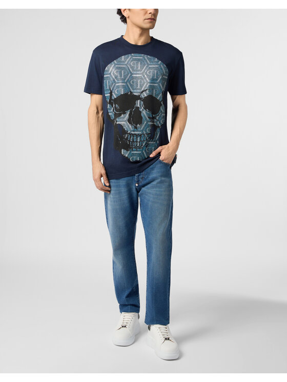 PHILIPP PLEIN PHILIPP PLEIN Džínsy 31241 Tmavomodrá Straight Leg
