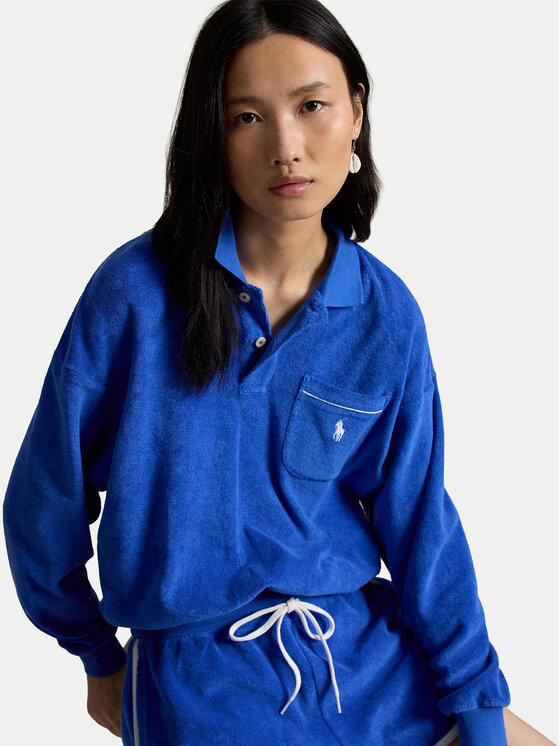 Polo Ralph Lauren Polo Ralph Lauren Majica dugih rukava 211A12737001 Plava Relaxed Fit