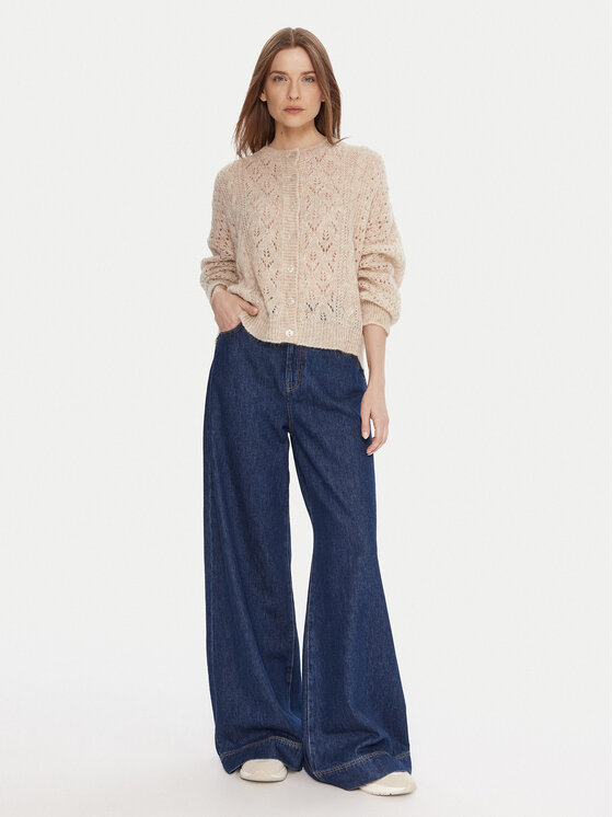 Kontatto Kontatto Kardigan 3M0912C Beež Relaxed Fit