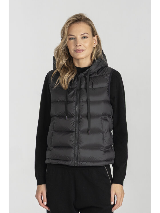 Deni Cler Milano Deni Cler Milano Bezrękawnik T-DC-9064-E5-40-90-1 Czarny Regular Fit