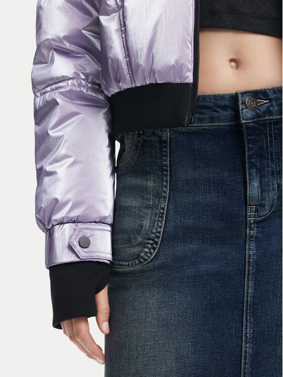 Desigual Desigual Bunda bomber Omsk 24WWEWBY Fialová Regular Fit