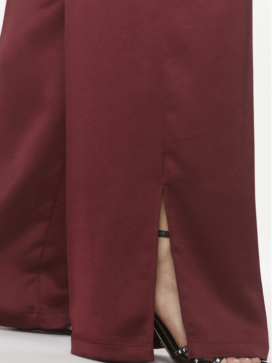 HUGO Hugo Hlače iz tkanine Haroti-1 50498428 Bordo rdeča Regular Fit
