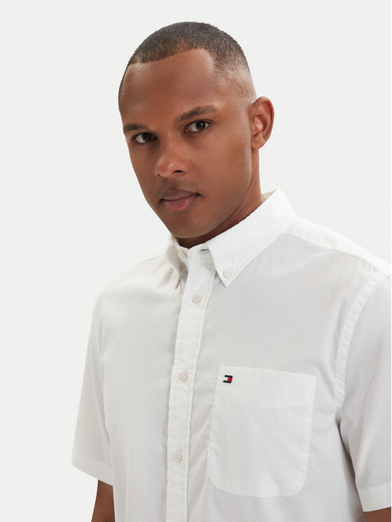 Tommy Hilfiger Tommy Hilfiger Krekls MW0MW42285 Balts Regular Fit