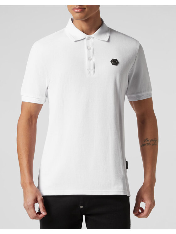 PHILIPP PLEIN PHILIPP PLEIN Polokošile 2527 Bílá Slim Fit