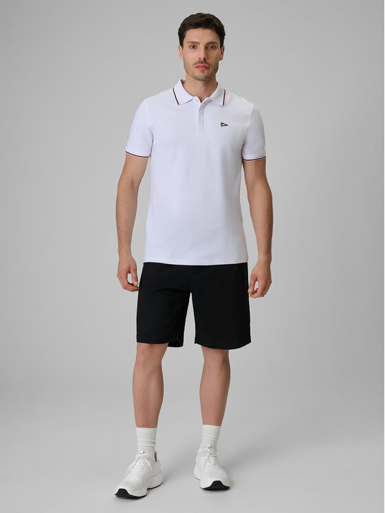4F 4F Polo LAKESIDE ESCAPE Biały Regular Fit