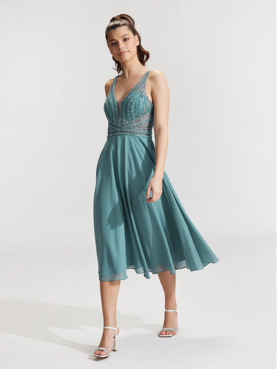 Hey Kyla Hey Kyla Коктейльна сукня 5AG012HK Голубий Regular Fit