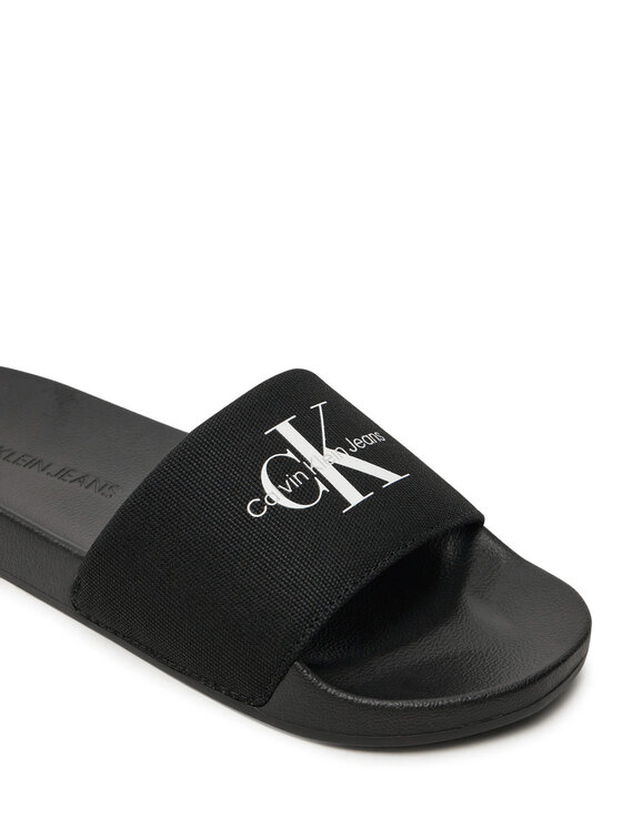 Calvin Klein Jeans Calvin Klein Jeans Klapki Slide Monogram Wn YW0YW01835 Czarny