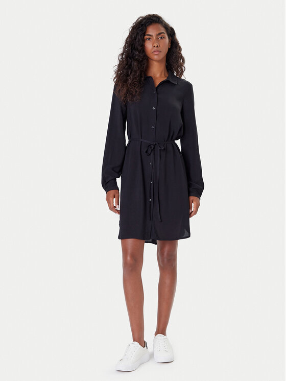 ONLY ONLY Rochie tip cămașă Nova 15241890 Negru Regular Fit