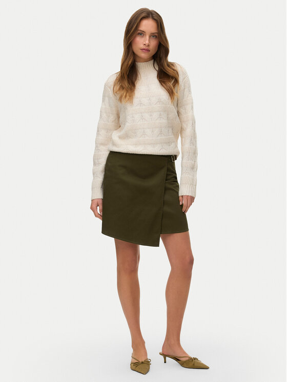 Vero Moda Vero Moda Bluză cu gât Virgo 10331875 Bej Regular Fit