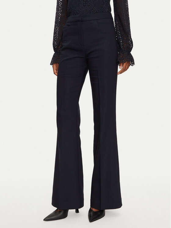 Morgan Morgan Pantaloni di tessuto 242-PFLOU.F Blu scuro Flare Fit