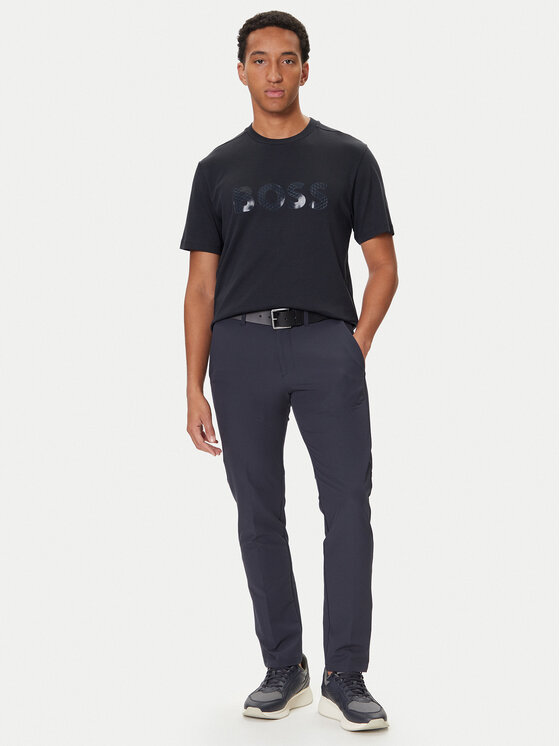 BOSS BOSS Тишърт Mirror Iconic 50547940 Тъмносин Relaxed Fit