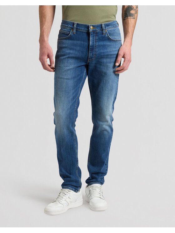 Lee Lee Jeansy LUKE Niebieski Slim Fit