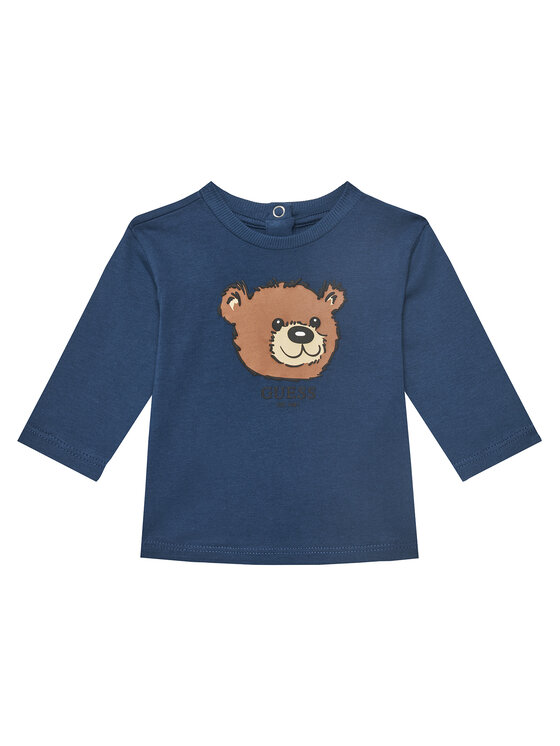 Guess Guess Блуза I5YI02 K8HM4 Тъмносин Regular Fit