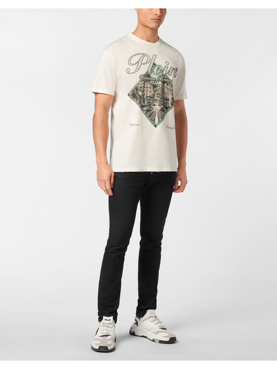 PHILIPP PLEIN PHILIPP PLEIN T-Shirt 24671 Biały Regular Fit