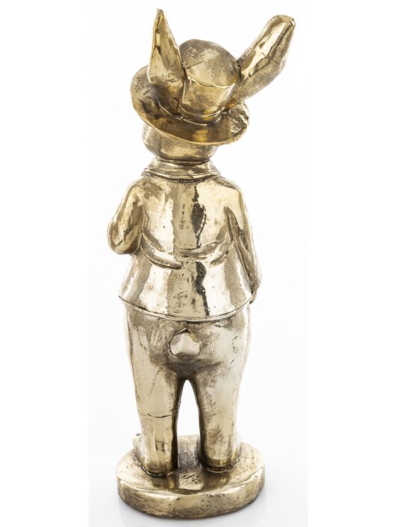 MIAhome MIAhome Figurka królik MALJUNA-5 z różą Złoty