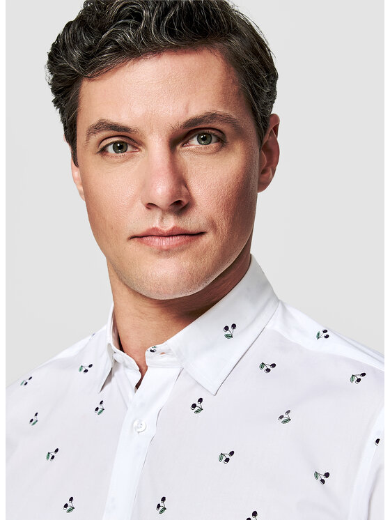 Pako Lorente Pako Lorente Koszula P26SF-1X-002 Biały Slim Fit
