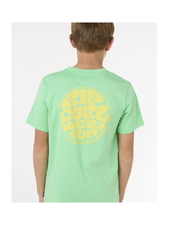 Rip Curl Rip Curl T-Shirt Wetsuit Icon Tee -Kids Zielony Standard Fit