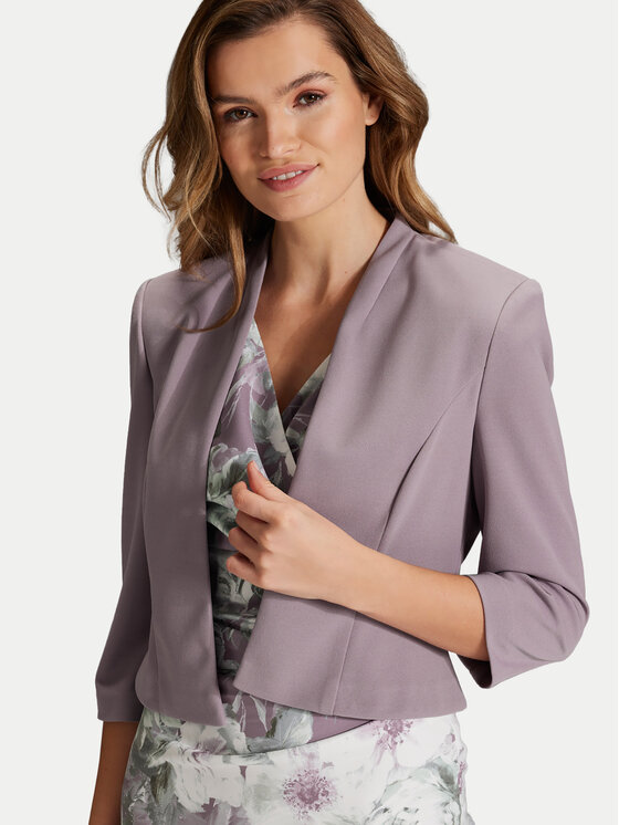 Swing Swing Marynarka 4AF01800 Fioletowy Regular Fit