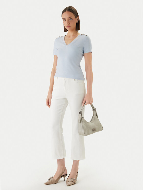 Morgan Morgan Bluza 251-DOMANI Svetlo modra Slim Fit