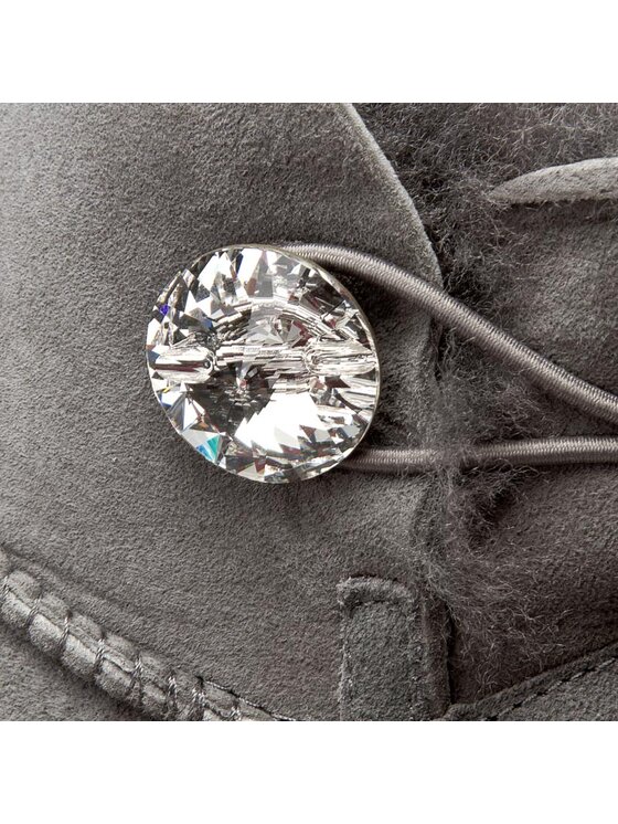 Ugg mini bailey button bling grey clearance