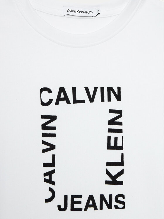 Calvin Klein Jeans Calvin Klein Jeans Marškinėliai Maxi Hero IB0IB02159 Balta Regular Fit